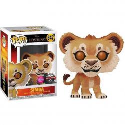Figura POP Disney El Rey Leon Simba Flocked Exclusive - Imagen 1