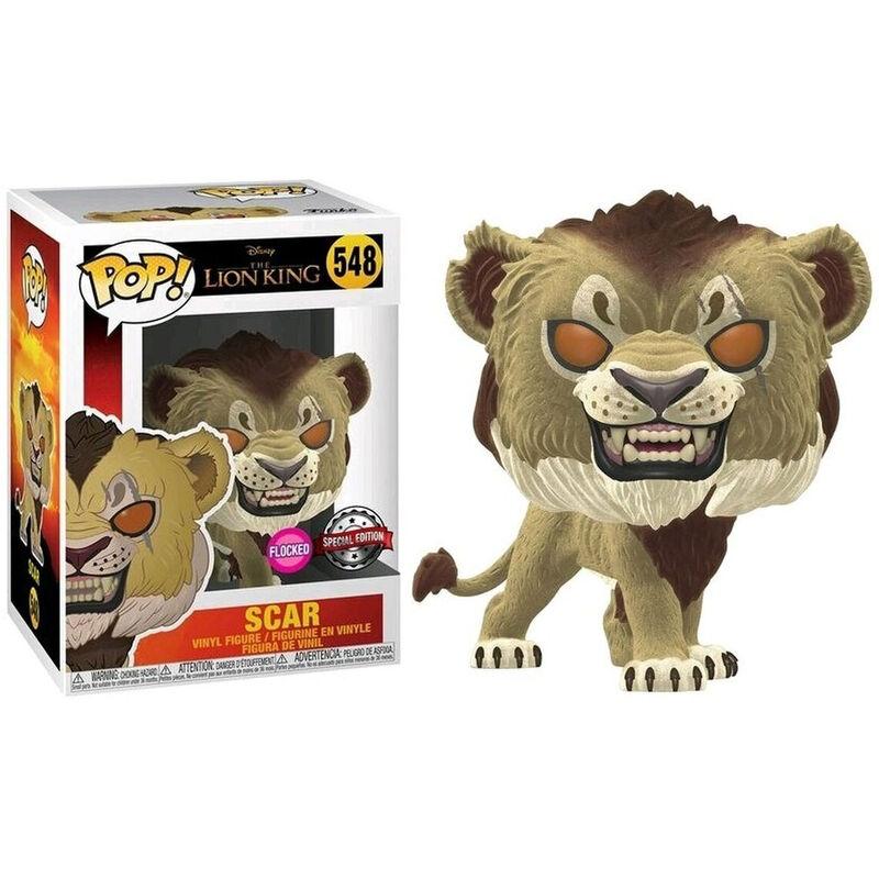 Figura POP Disney El Rey Leon Scar Flocked Exclusive - Imagen 1