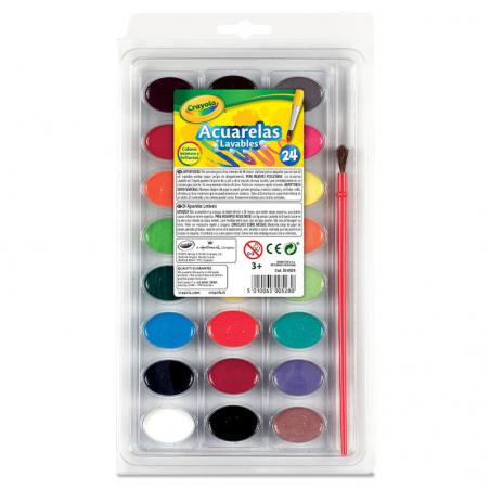 Set 24 acuarelas lavables Crayola - Imagen 1