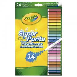 Set 24 Rotuladores Super Punta Lavables Crayola - Imagen 1