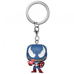 Llavero Pocket POP Marvel Venom Captain America - Imagen 1
