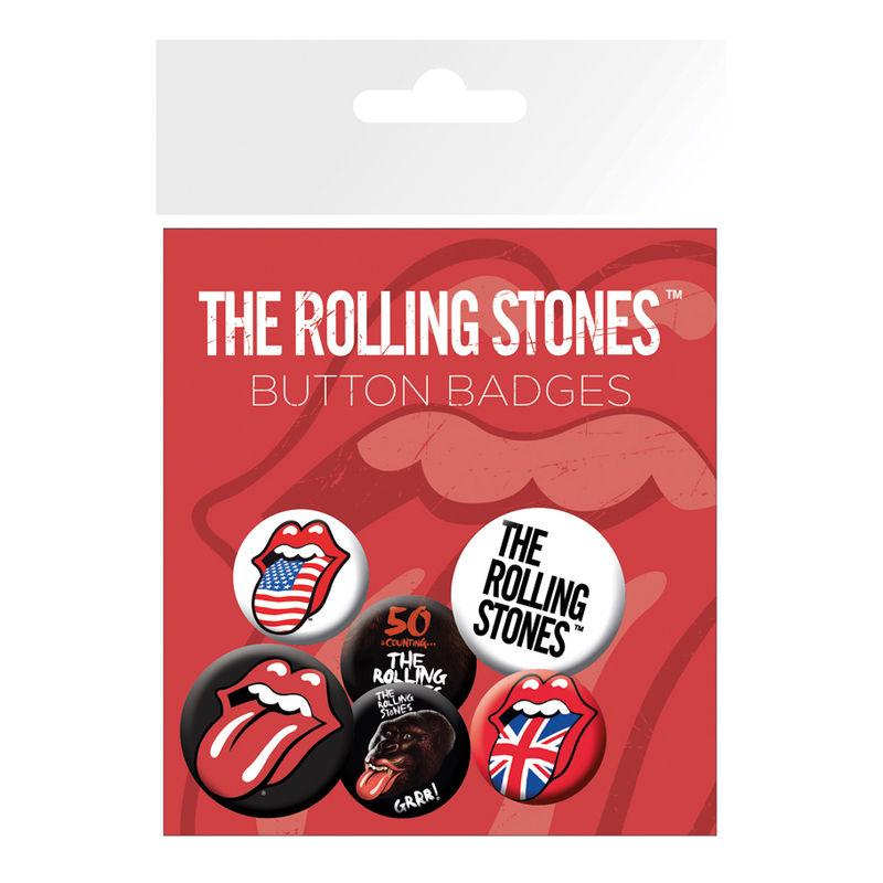 Set chapas Lips The Rolling Stones - Imagen 1