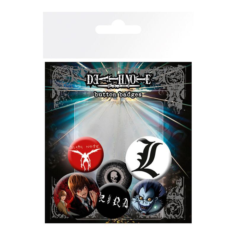 Set chapas Death Note - Imagen 1