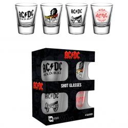 Set 4 vasos chupito ACDC - Imagen 1