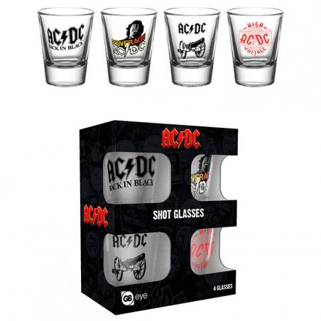 Set 4 vasos chupito ACDC - Imagen 1
