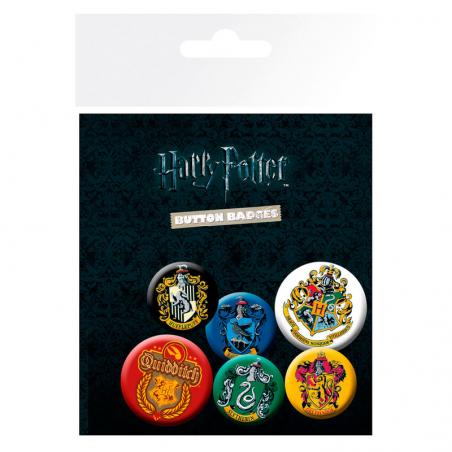Set chapas Crests Harry Potter - Imagen 1