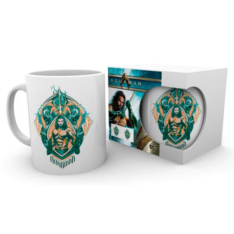 Taza Crest Aquaman DC Comics - Imagen 1