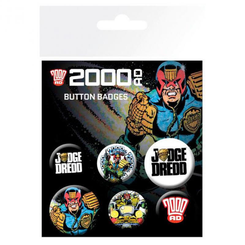 Set chapas Judge Dredd 2000 AD - Imagen 1