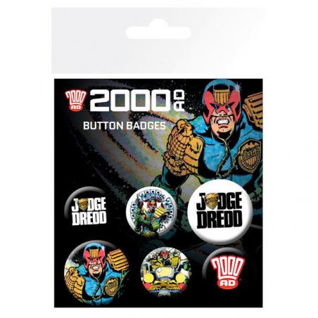 Set chapas Judge Dredd 2000 AD - Imagen 1
