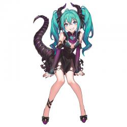 Figura Hatsune Miku Villain ver. Hatsune Miku 13cm - Imagen 1