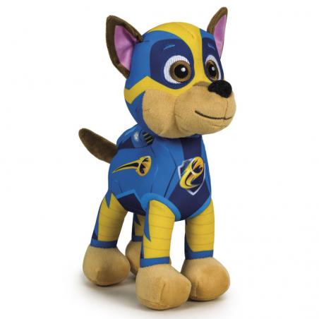 Peluche Chase Patrulla Canina Paw Patrol Mighty soft 22cm - Imagen 1