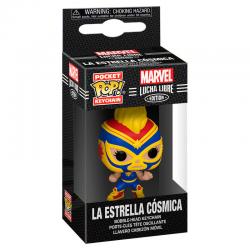 Llavero Pocket POP Marvel Luchadores Captain Marvel La Estrella Cosmica - Imagen 3