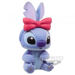 Figura Stitch - Stitch and Angel Disney Characters Fluffy Puffy Q Posket 6cm - Imagen 1