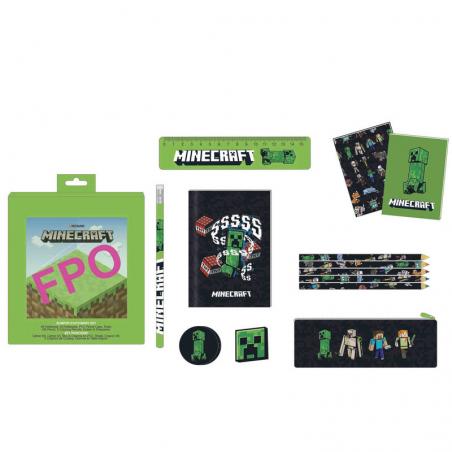 Set papeleria Minecraft - Imagen 1