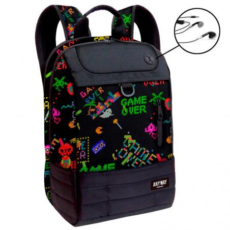 Mochila multifuncion Game Over 44cm - Imagen 1