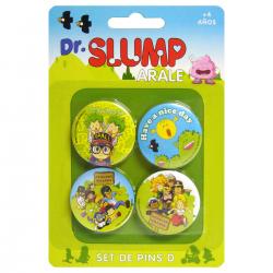Set 4 pin Dr. Slump - Imagen 1