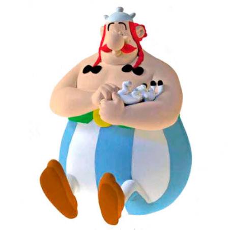Figura hucha Obelix Sentado Asterix El Galo 17cm - Imagen 1