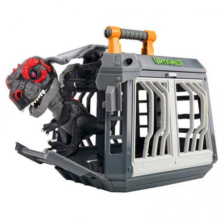 Muñeco Untamed jaula con T-Rex - Imagen 1