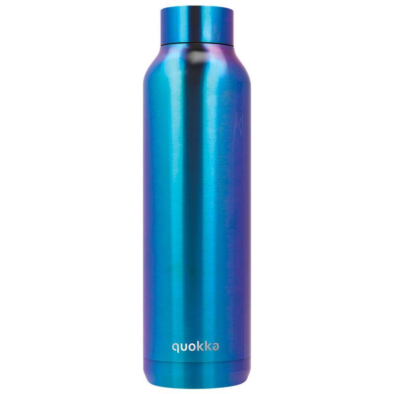 Botella Solid Blue Chrome Quokka 630ml - Imagen 1