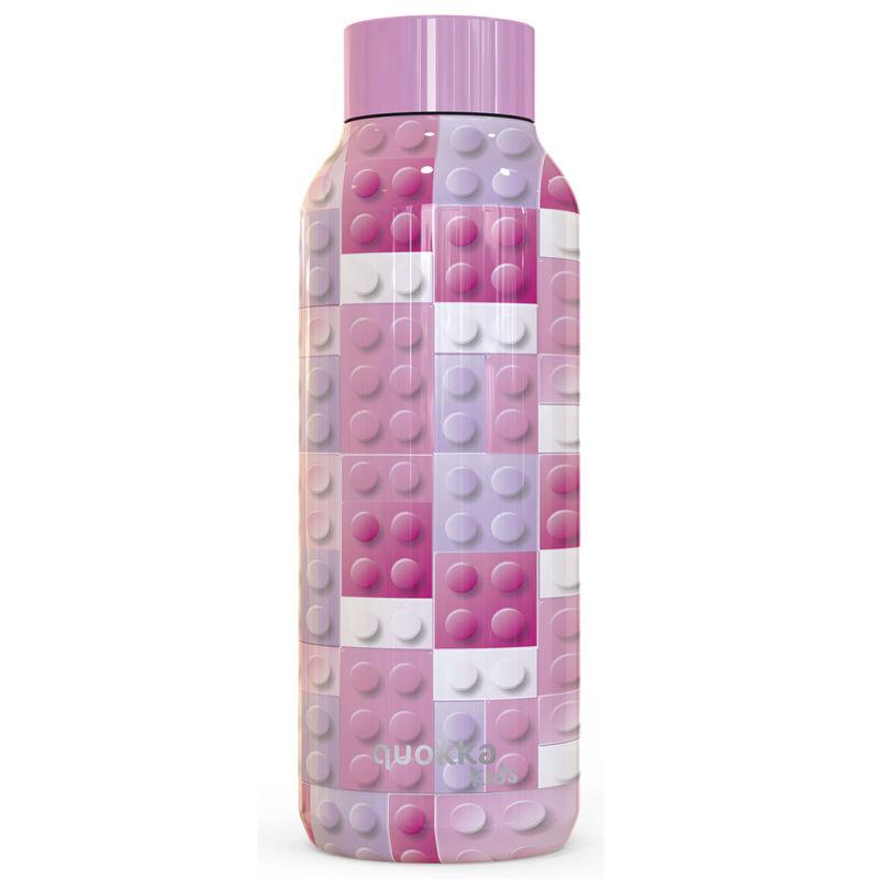 Botella Solid Pink Bricks Quokka 510ml - Imagen 1