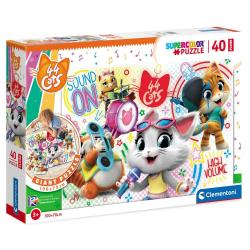 Puzzle Floor 44 Gatos 40pzs - Imagen 1