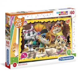 Puzzle 44 Gatos 60pzs - Imagen 1