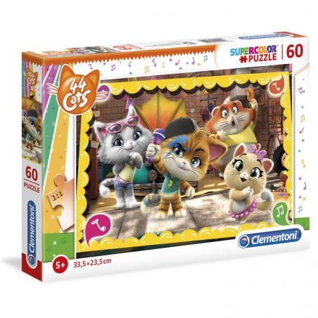 Puzzle 44 Gatos 60pzs - Imagen 1