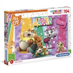 Puzzle 44 Gatos 104pzs - Imagen 1