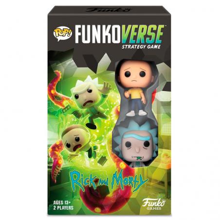 Juego mesa POP Funkoverse Rick & Morty 2fig Español - Imagen 1