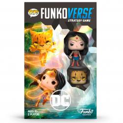 Juego mesa Ingles POP Funkoverse DC Comics Wonder Woman 2fig - Imagen 1