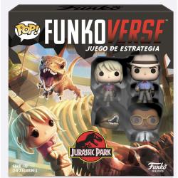 Juego mesa POP Funkoverse Jurassic Park 4fig Español - Imagen 1