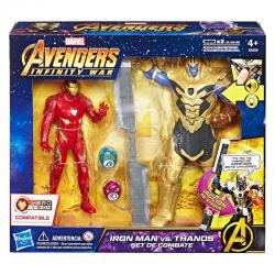 Set figuras Iron Man vs Thanos Vengadores Avengers Marvel - Imagen 1