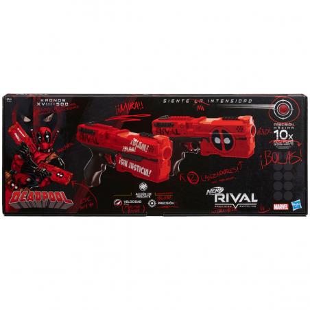 Lanzadores Kronos XVIII-500 Nerf Rival Deadpool Marvel - Imagen 1