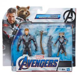 Set figuras Thor y Rocket Raccoon Vengadores Avengers Marvel - Imagen 1