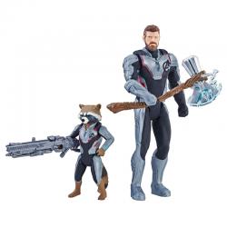Set figuras Thor y Rocket Raccoon Vengadores Avengers Marvel - Imagen 4