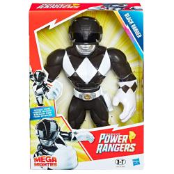 Figura Mega Mighties Black Ranger Power Rangers 25cm - Imagen 1