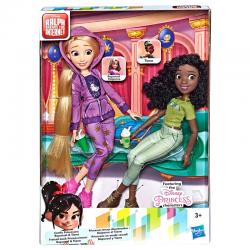 Set 2 muñecas Rapunzel + Tiana Ralph Rompe Internet Disney - Imagen 1