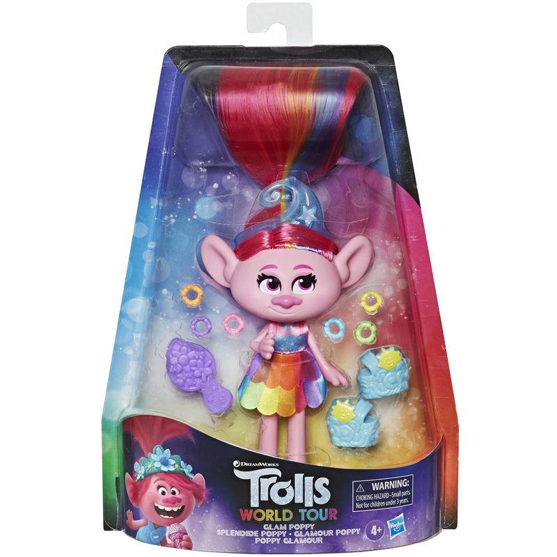 Muñeca Glam Poppy Trolls World Tour - Imagen 1