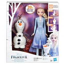 Set muñeca Elsa y Olaf Frozen 2 Disney interactivos - Imagen 1
