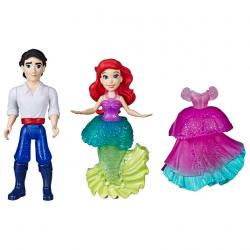 Set 2 figuras Royal Clips La Sirenita Princesas Disney 9cm - Imagen 2