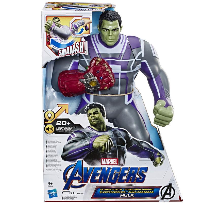 Figura Español Hulk Puño Poderoso Vengadores Marvel 35cm - Imagen 1