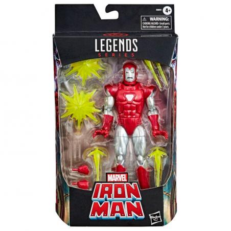 Figura Iron Man Silver Centurion Marvel Legends 15cm - Imagen 1
