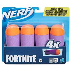 Recarga 4 dardos Rocket Fortnite Nerf - Imagen 1