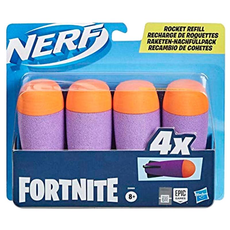 Recarga 4 dardos Rocket Fortnite Nerf - Imagen 1