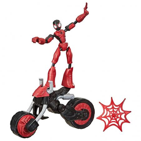 Figura Bend and Flex Rider Spiderman Marvel 15cm - Imagen 1