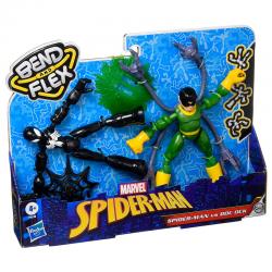 Set 2 figuras Bend and Flex Spiderman vs Doc Ock Marvel 15cm - Imagen 1