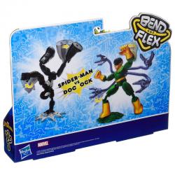 Set 2 figuras Bend and Flex Spiderman vs Doc Ock Marvel 15cm - Imagen 3