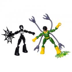 Set 2 figuras Bend and Flex Spiderman vs Doc Ock Marvel 15cm - Imagen 5