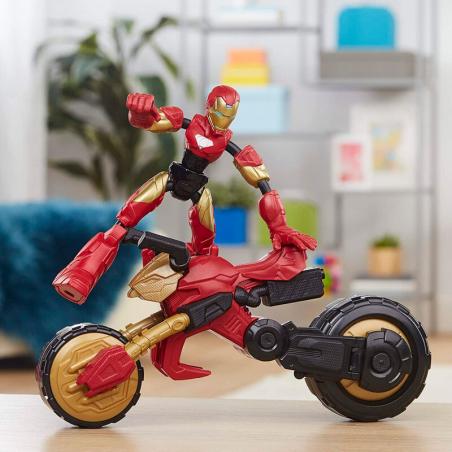 Figura Bend and Flex Rider Iron Man Marvel 15cm - Imagen 1