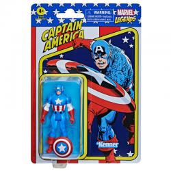 Figura Retro Capitan America Marvel 9,5cm - Imagen 1
